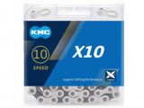 Cadena KMC X10 plata/negro