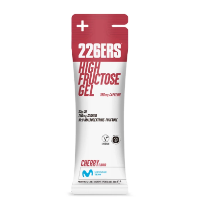 Gel high fructose cherry 160 mg cafeina Gel 226ers HIGH FUCTOSE GEL sabor Cherry cafeina