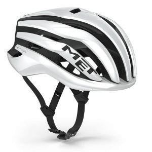 Casco MET TRENTA blanco y negro